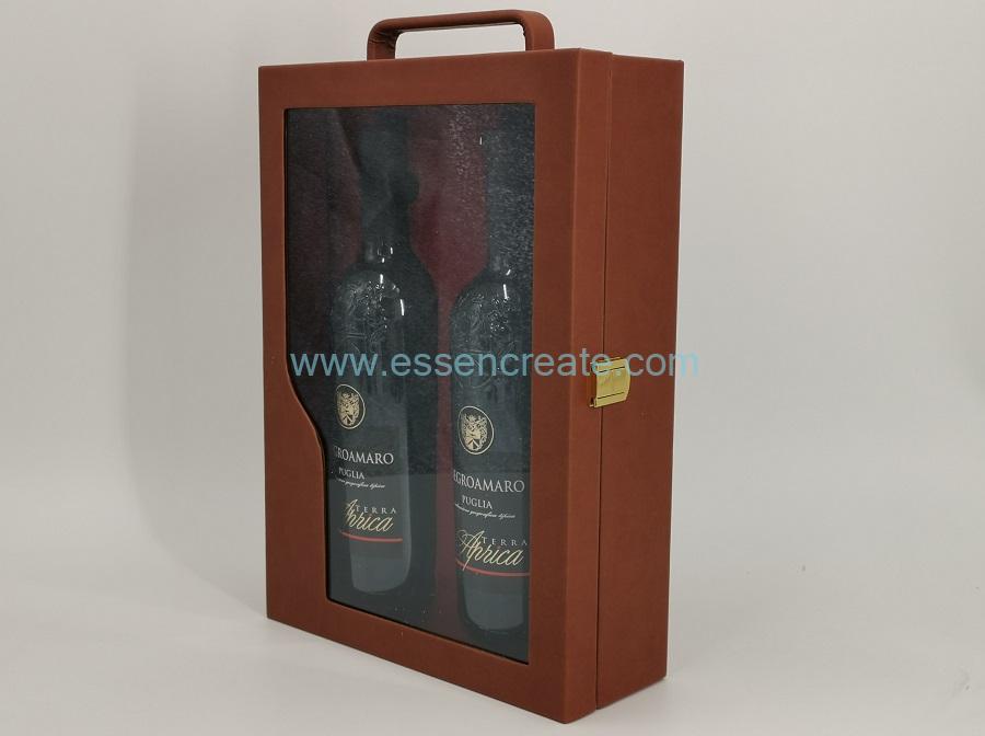 PU Leather Wine Box Holders