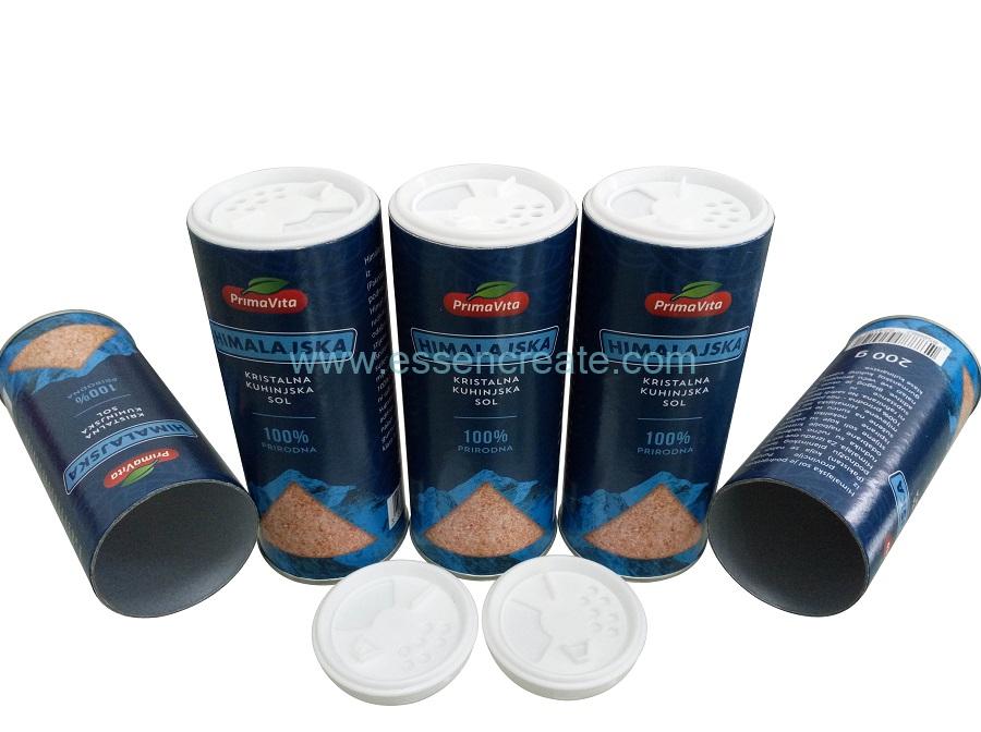 Custom Himalajska Salt Spice Shaker Paper Tube Container