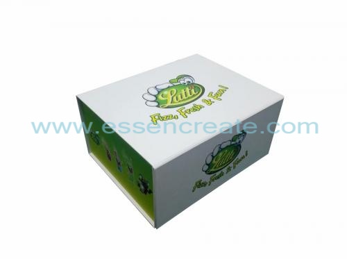 плоская складная коробка для упаковки продуктов питания