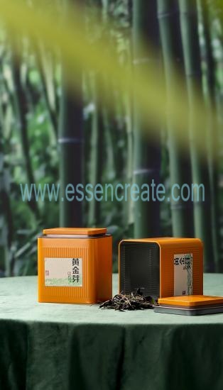 Golden Bud Gift Box With Five Small Jars