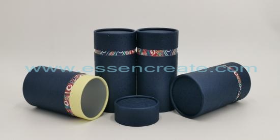 Golden Metal Round Tea Can