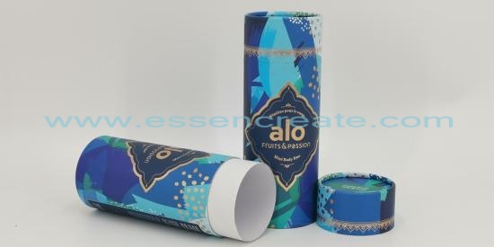 Skin Care Paper Can With Rolled Edges