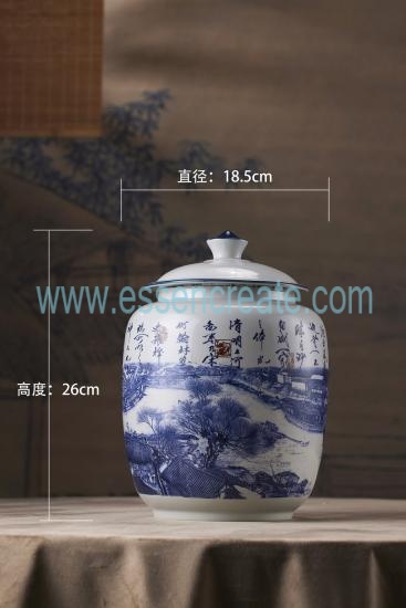 Qingming Shanghe Pattern Ceramic Pot Packaging