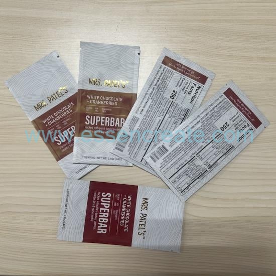 Chocolate Bar Packaging Wrapper Pouches