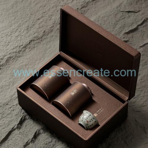 Custom Leather Tea Packaging Box